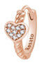 Bronze single earring with heart Allegra RZO064