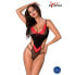 Фото #1 товара Эротический костюм Avanua ODINA Body Черно-красный