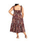 ფოტო #2 პროდუქტის Plus Size Corrine Print Maxi Dress