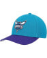 Фото #1 товара Men's Teal, Purple Charlotte Hornets MVP Team Two-Tone 2.0 Stretch-Snapback Hat