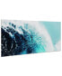 Фото #3 товара Blue Wave 1 2 Frameless Free Floating Tempered Glass Panel Graphic Wall Art, 24" x 63" x 0.2"