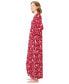 ფოტო #2 პროდუქტის Plus Size Long Printed Sleep Shirt