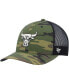 Фото #1 товара Men's Camo, Black Chicago Bulls Trucker Snapback Hat