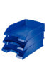 Esselte Leitz Plus Letter Tray - Standard - Polystyrene - Blue - 255 mm - 35.7 cm - 70 mm - 280 g