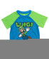 ფოტო #2 პროდუქტის SUPER MARIO Toddler Boys Luigi Pajama Shirt and Shorts Sleep Set