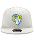 ფოტო #4 პროდუქტის Men's White Los Angeles Rams Omaha Ram Head 59FIFTY Fitted Hat