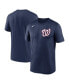 Фото #1 товара Men's Navy Washington Nationals New Legend Wordmark T-shirt