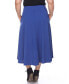 Plus Size Flared Midi Skirt