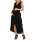 ფოტო #2 პროდუქტის Sleeveless Fit and Flare High Low Maternity Dress