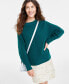 Фото #1 товара Women's Dolman-Sleeve Crewneck Sweater, Created for Macy's