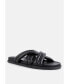 Фото #2 товара Women's Tora Quilted Strap Slider Flats