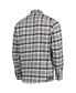 Фото #2 товара Men's Navy, Gray Colorado Avalanche Ease Plaid Button-Up Long Sleeve Shirt