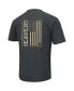Men's Heathered Black Oregon State Beavers OHT Military-Inspired Appreciation Flag 2.0 T-shirt
