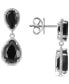 ფოტო #1 პროდუქტის Truffle Sapphire Pear-Cut Drop Earrings (6 ct. t.w.) in Sterling Silver