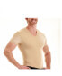 Фото #17 товара Men's Big & Tall Insta Slim Compression Short Sleeve V-Neck T-Shirt