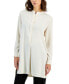 Фото #1 товара Women's Split-Neck Long-Sleeve Nehru Tunic