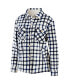 ფოტო #3 პროდუქტის Women's Oatmeal Washington Capitals Plaid Button-Up Shirt Jacket