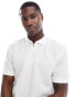 Фото #1 товара Jack & Jones Premium textured zip through polo in white