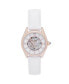 ფოტო #1 პროდუქტის Women Magnolia Leather Watch - White/Rose Gold, 37mm