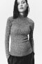 Фото #1 товара MAMA Rib-knit Mock Turtleneck Sweater