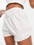 Фото #3 товара COLLUSION frill short in white