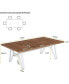 Фото #3 товара Tribe signs Large Dining Table for 6-8 People, 70-inch Rectangular Wood Kitchen Table for Family Gathering