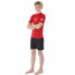 Футболка с коротким рукавом детская Rip Curl Corps L/S Rash Vest Красный Лайкра Сёрф