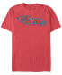 DC Men's Red Tornado Classic Logo Short Sleeve T-Shirt