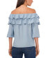 ფოტო #2 პროდუქტის Ruffled Off-The-Shoulder Top