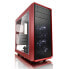 Fractal Design Focus G - Midi Tower - PC - Black - Red - ATX - ITX - micro ATX - White - Case fans - Front