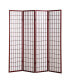 Фото #2 товара 4 Panel Oriental Shoji Screen / Room Divider, Cherry