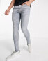 Фото #4 товара Topman super spray on jeans in light wash tint