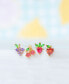 ფოტო #2 პროდუქტის Fruit Basket Stud Earring Set