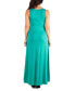 Slim Fit A-Line Sleeveless Maxi Dress