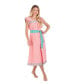 Фото #2 товара Women's Maxi Sandrine Dress Pink Sorbet Embroidery