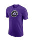 ფოტო #3 პროდუქტის Men's Purple Los Angeles Lakers 2022/23 City Edition Essential Warmup T-shirt