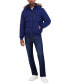 ფოტო #4 პროდუქტის Men's Zip-Front Bomber Jacket with Faux Fur Hood