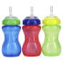 Фото #3 товара Nuby, Clik-it FlexStraw Cup, для детей от 12 месяцев, для мальчиков, 3 шт. В упаковке, 300 мл (10 унций)