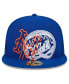 Фото #4 товара Men's Royal New York Mets Game Day Overlap 59FIFTY Fitted Hat