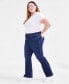 Фото #3 товара Plus Size Mid Rise Curvy Bootcut Jeans, Created for Macy's
