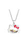 Фото #1 товара Hello Kitty silver Plated Shaker Pendant Necklace, 18''