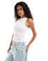 Calvin Klein Jeans woven label tank top in white