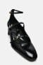 Фото #5 товара Балетки на каблуке с ремешками ZARA