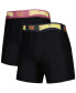 ფოტო #1 პროდუქტის Men's Black and Burgundy Washington Commanders 2-Pack Boxer Briefs Set