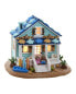 Kurt Adler 8In Claydough Beach House With C7 Bulb Tablepiece Multicolor