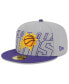 Фото #1 товара Men's Gray, Purple Phoenix Suns 2023 NBA Draft Two-Tone 59FIFTY Fitted Hat