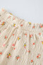 Фото #3 товара Шорты из рельефной ткани с цветочным принтом ZARA