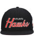 Фото #3 товара Men's Black Atlanta Hawks Hardwood Classics Script 2.0 Snapback Hat