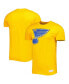 Фото #4 товара Men's Gold St. Louis Blues Vintage-Like Logo T-shirt