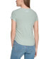 ფოტო #2 პროდუქტის Women's Short-Sleeve Side-Ruched Crop Top